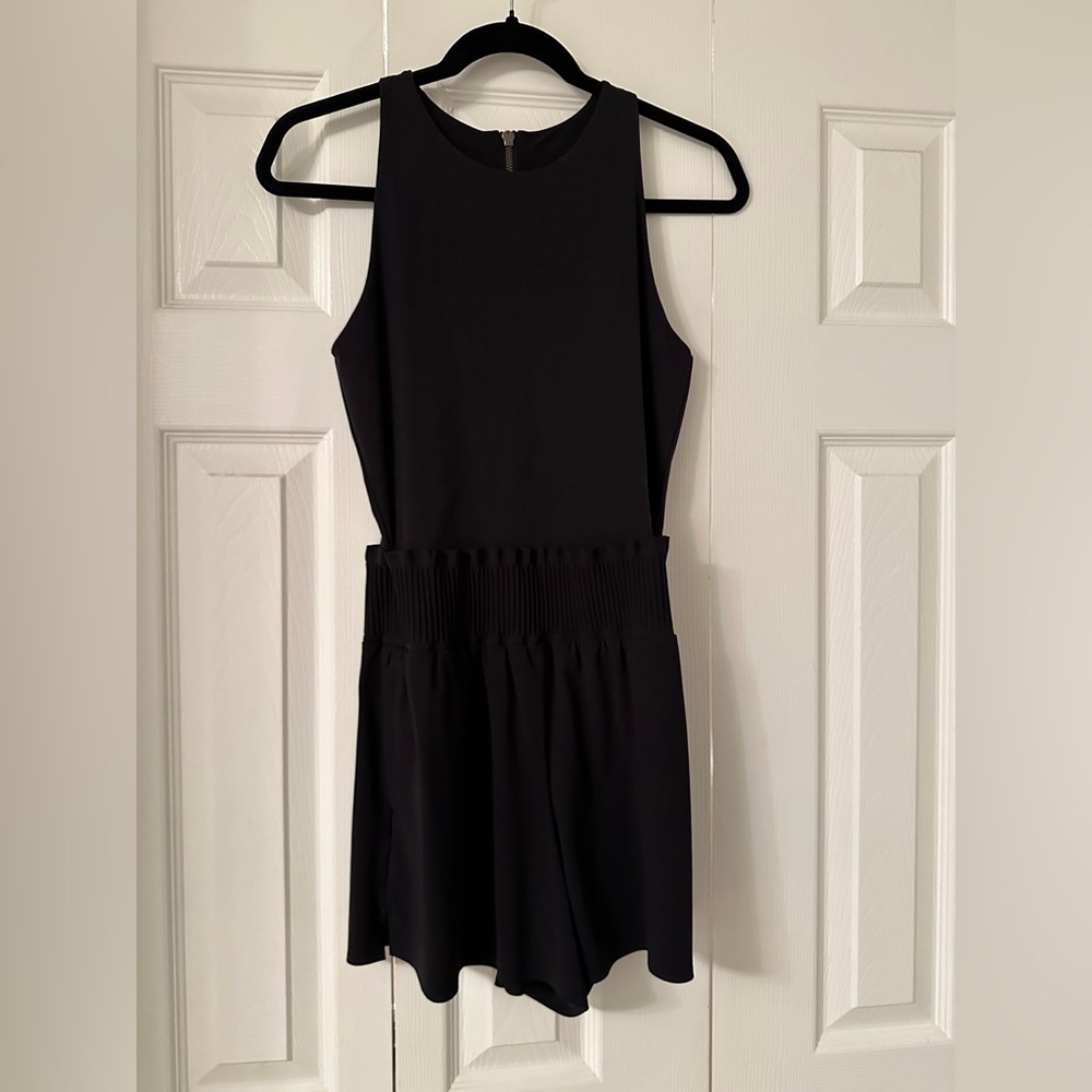 Athleta Black Sleeveless Romper